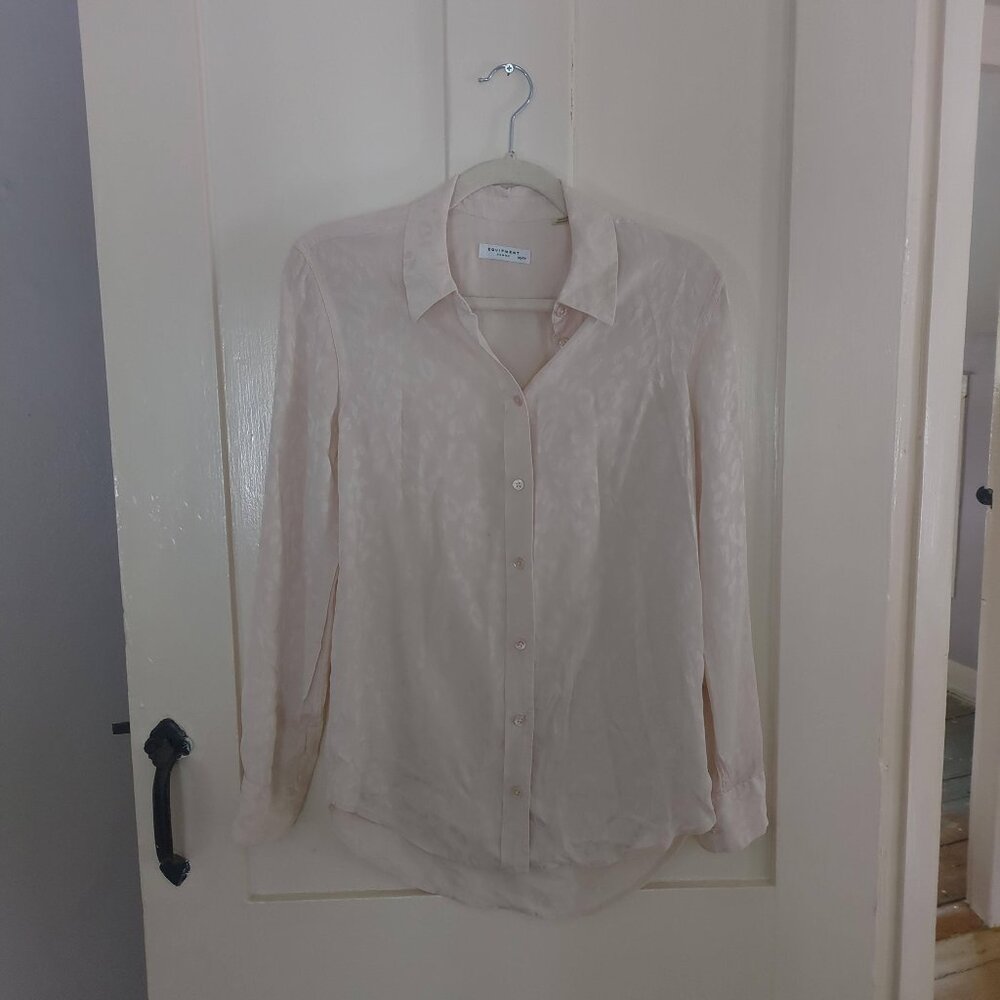 Equipment Silk Blush Jacquard Animal Print XS